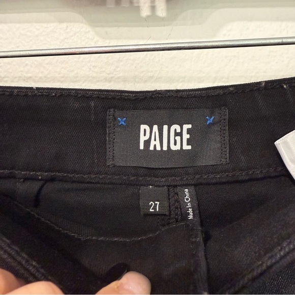 Paige Meadow Coated Utility Button Front Midi Skirt in Black Fog 27 - Picture 4 of 7